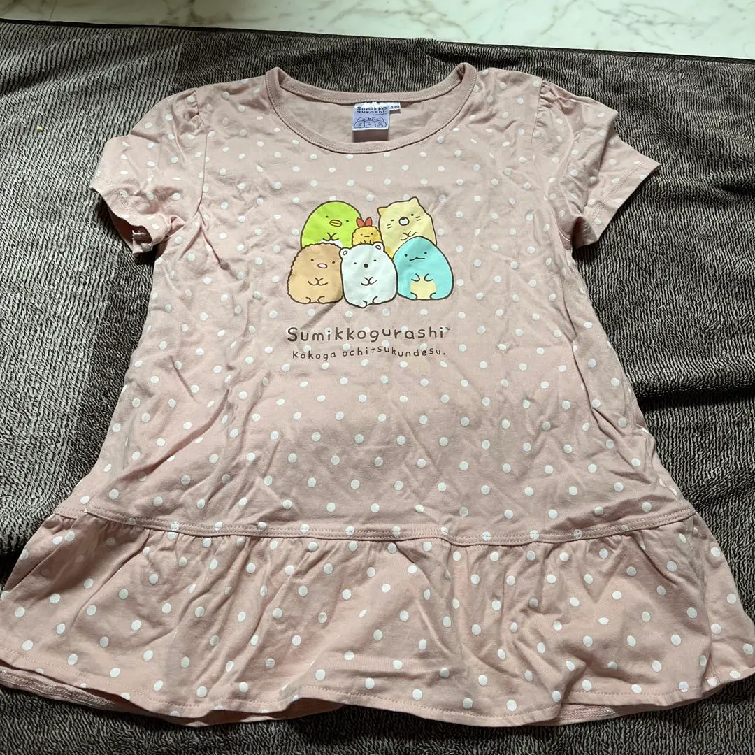 Thumbnail of Sumikko Gurashi T-shirt 130cm, Pale Pink