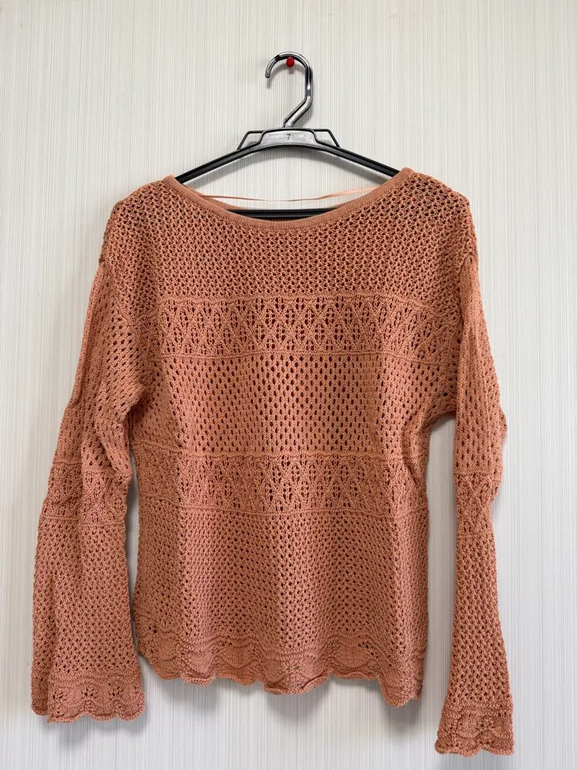 Thumbnail of GU Lace Knit Pink Summer Sweater