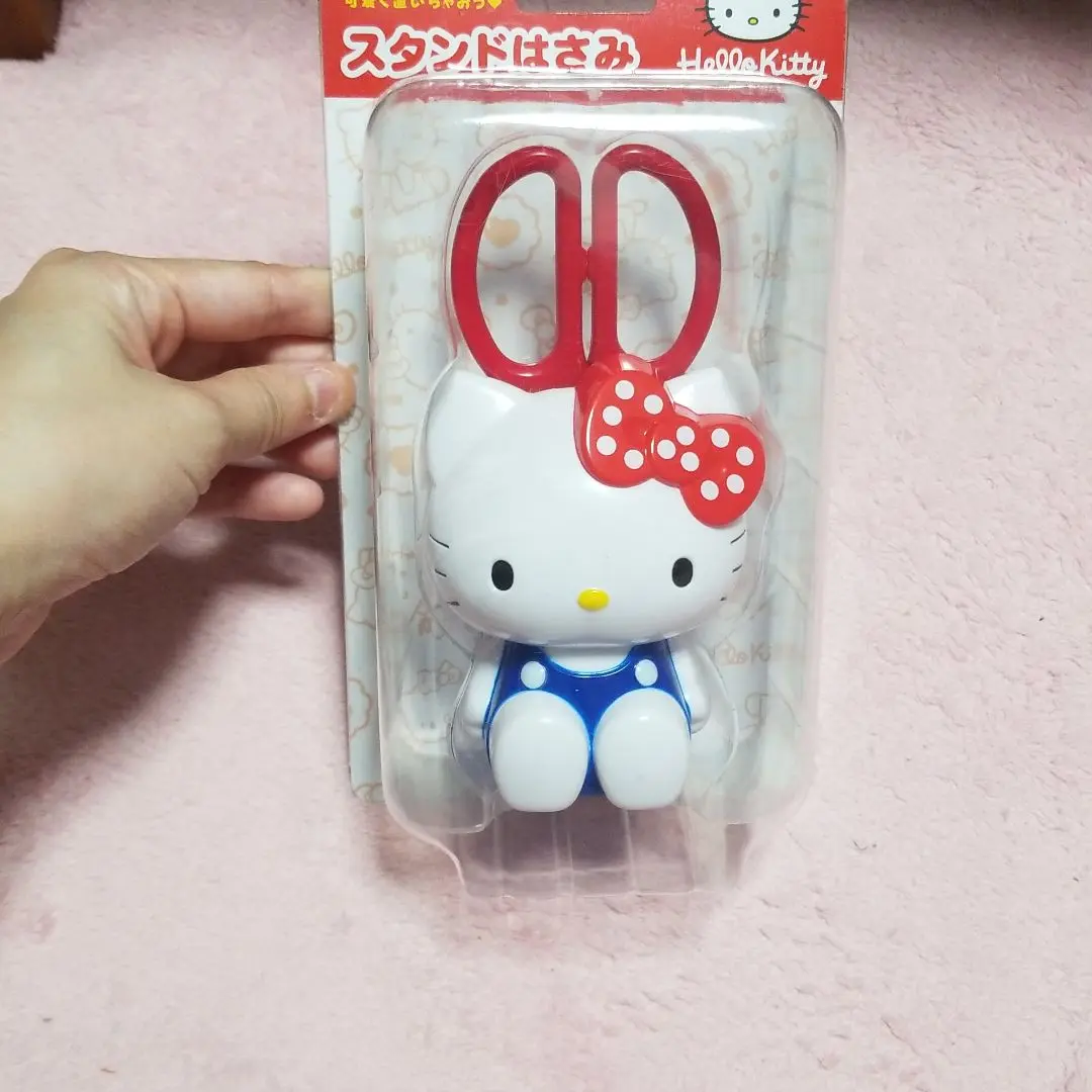 2013年製　レア　サンリオ　ハローキティ スタンドはさみ　ダイカット　未使用 2013年製 レア サンリオ ハローキティ スタンドはさみ