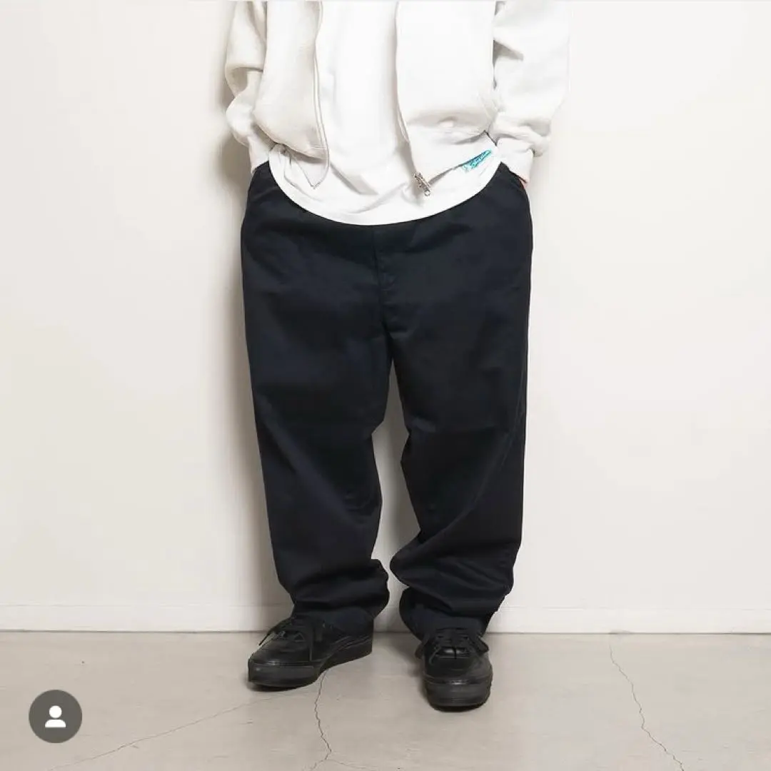 Thumbnail of CC Baggy Cotton Twill Trousers - Black
