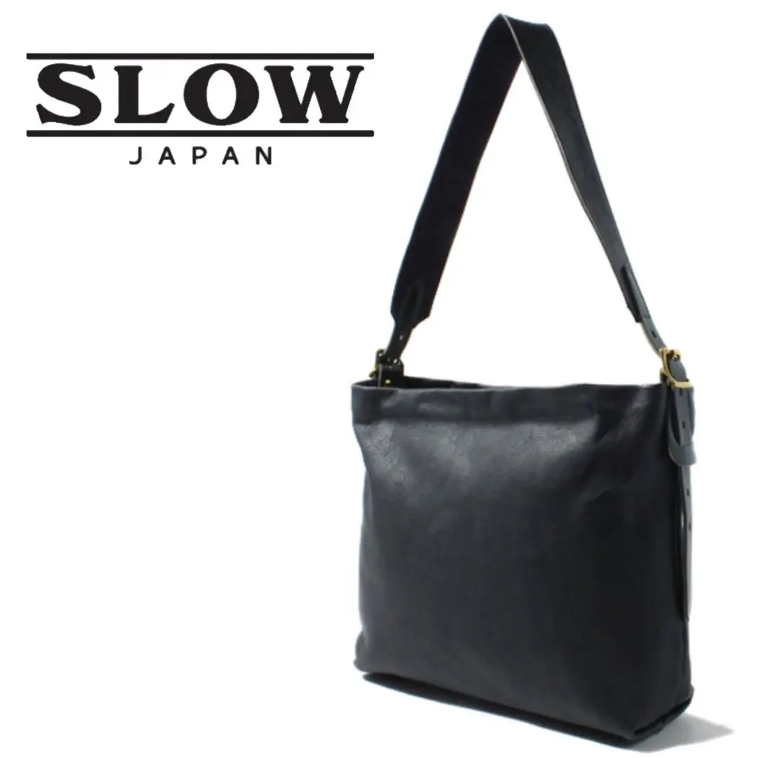 SLOW × BEAMS『rubono』肩背包 深藍色 海軍藍 的縮圖