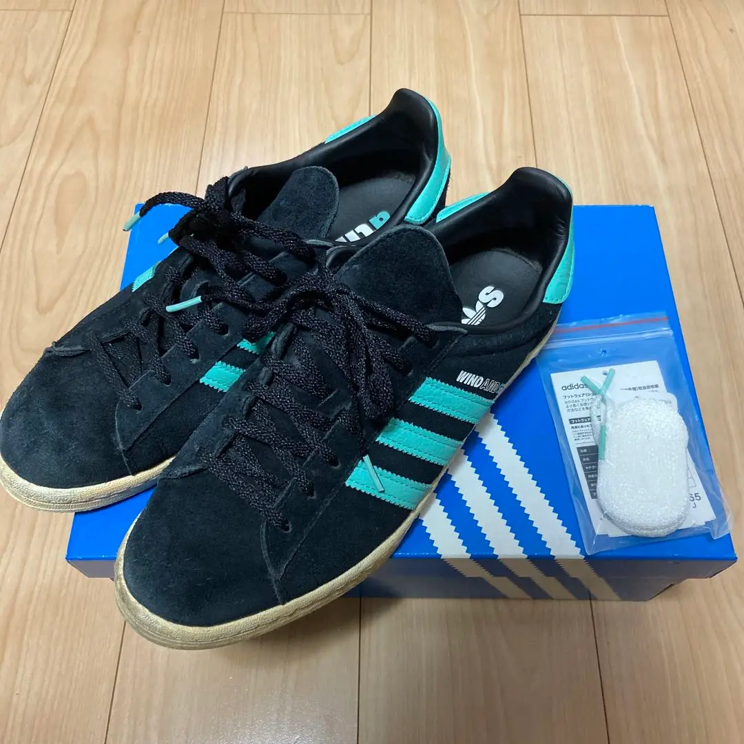 靴 WINDANDSEA atmos adidas OriginalsCampus Size 8.5 - adidas Campus 80s Atmos Wind and Sea 2022 for