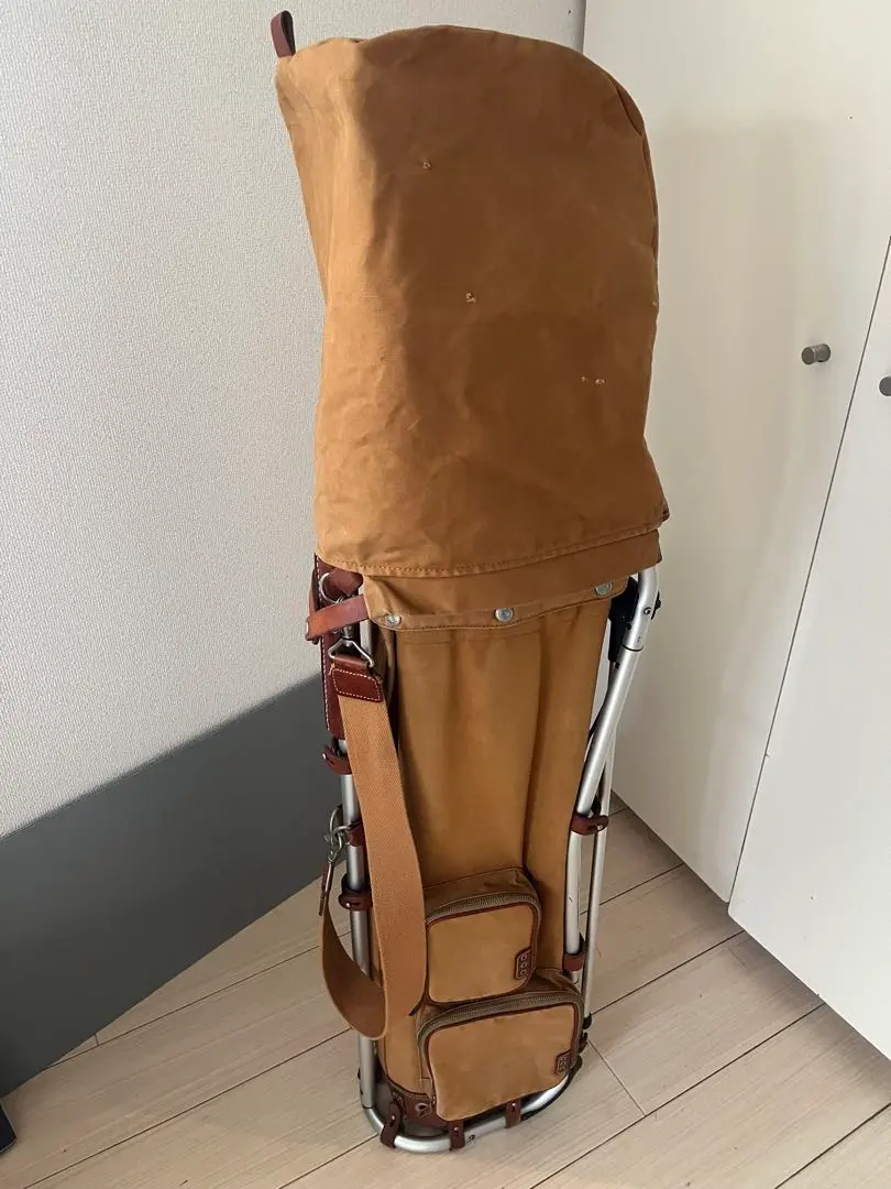 a*y様 ミズノ×木の庄帆布 スタンド式 キャディバッグ ブラウン フレームウォ a*y様 ミズノ×木の庄帆布 スタンド式 キャディバッグ ブラウン