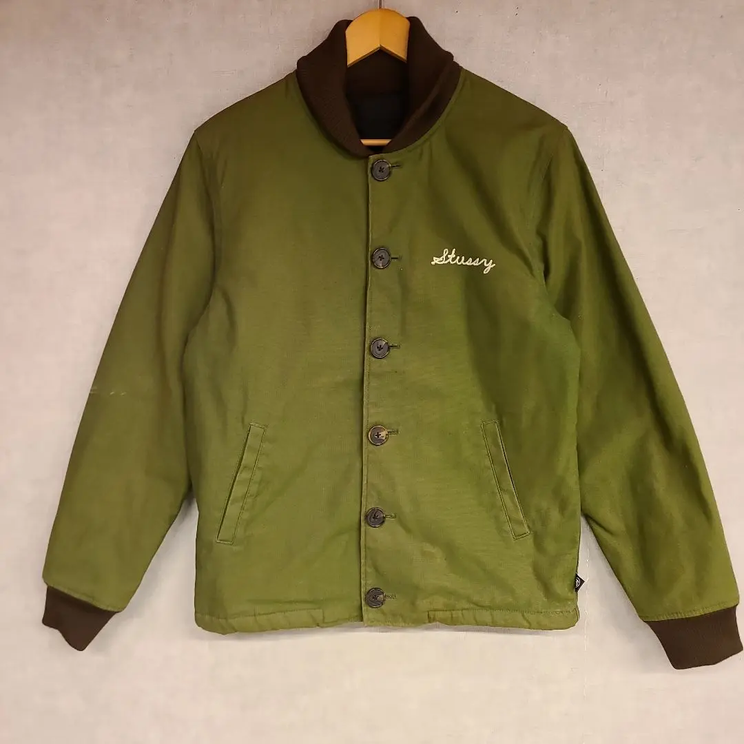 美品　STUSSY ステューシー ミリタリー 裏ボア デッキ ジャケット S 2025年最新】デッキジャケット STUSSYの人気アイテム - メルカリ