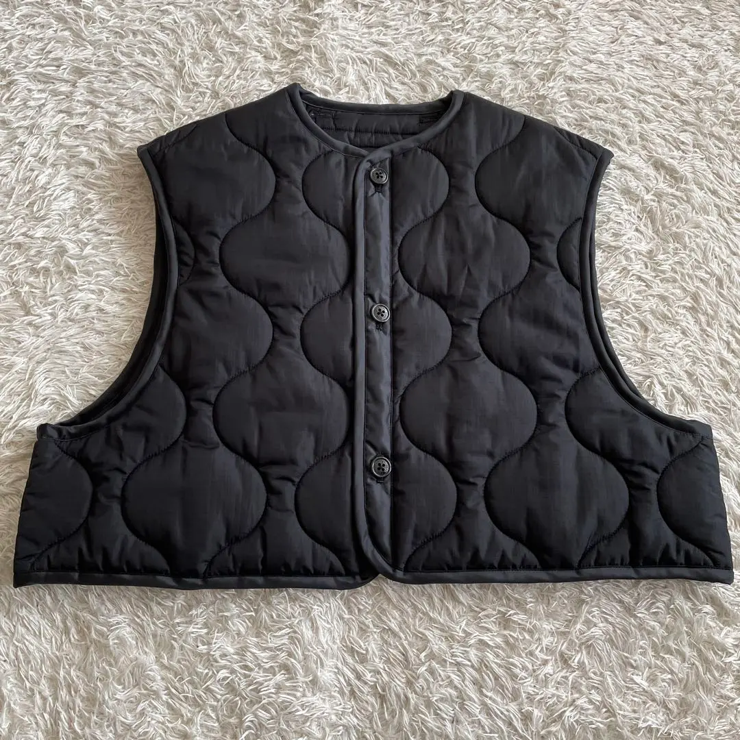 HYKE(ハイク)】 QUILTED CROPPED VEST｜パリゴ尾道店｜尾道本