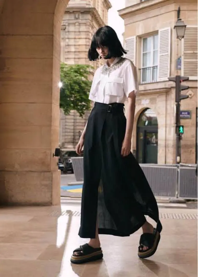 ワンピース sacai 'Suiting Bonding Mix' dress 329854-44632-SACAI-SUITING-