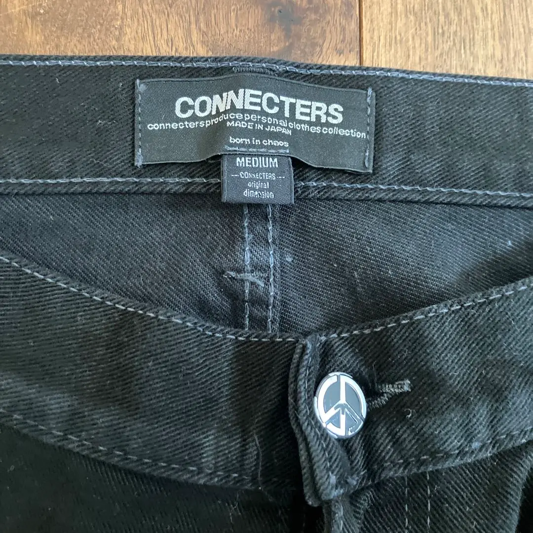CONNECTERSコネクターズ★新品★ダメージ加工 クラッシュ大判ストール黒 CONNECTERSコネクターズ☆新品☆ダメージ加工 クラッシュ大判