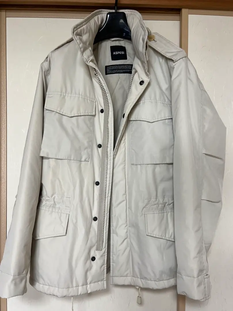 美品　アスペジ　ナイロンメイン　ブルゾン　ジャケット　ジャンパー ASPESI【アスペジ】M-65ブルゾン NEWCAMP 4I1I281024 85098