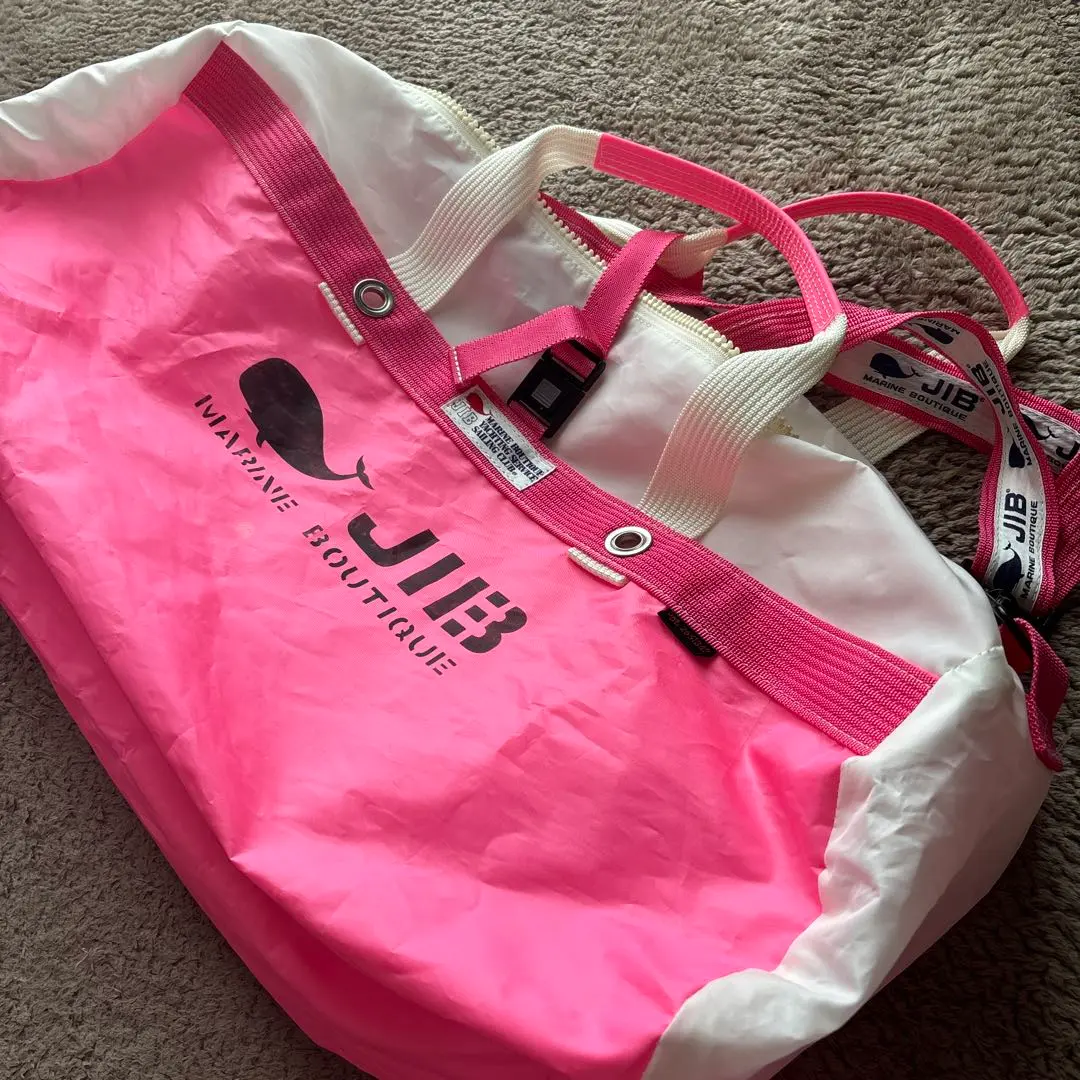 JIB MARINE BOUTIQUE ボストンバッグ ピンク 信頼への信頼 MARINE JIB BOUTIQUE ピンクΩ ボストンバッグ 旅行