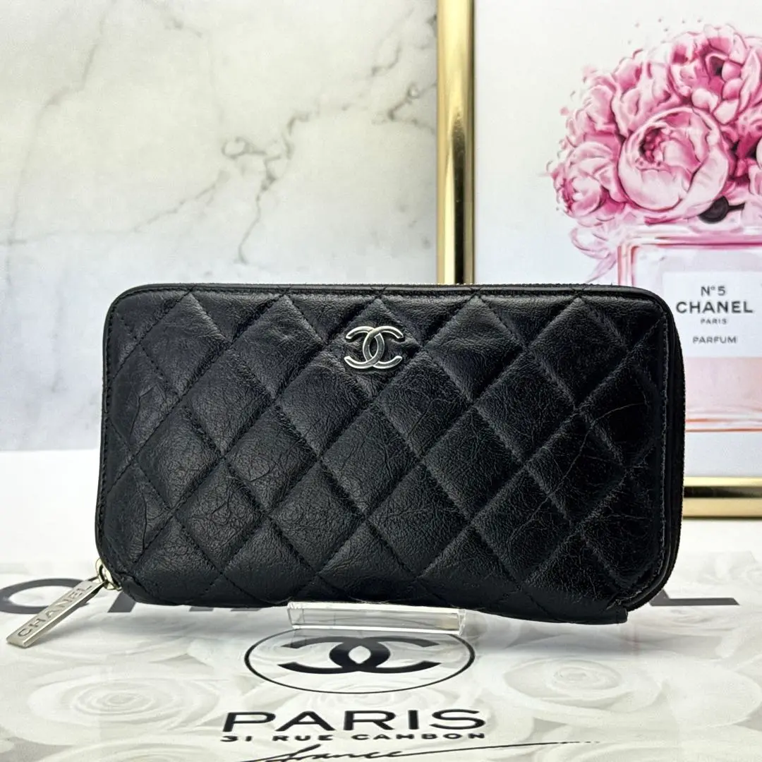 CHANEL 長財布 並行輸入品 楽天市場】【中古】 CHANEL (シャネル) 推定 AP0232 マトラッセ