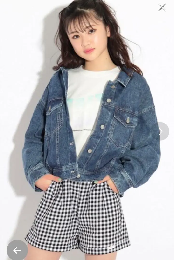 Thumbnail of Pink Latte Short Denim Jacket L 160