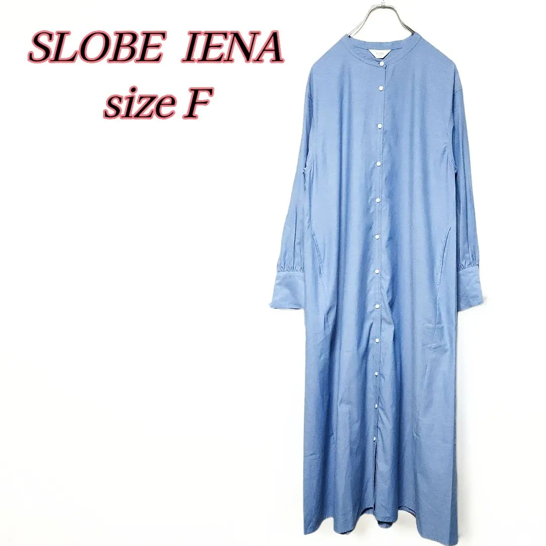 SLOBE IENA 牧師襯衫洋裝 藍色FREE 的縮圖