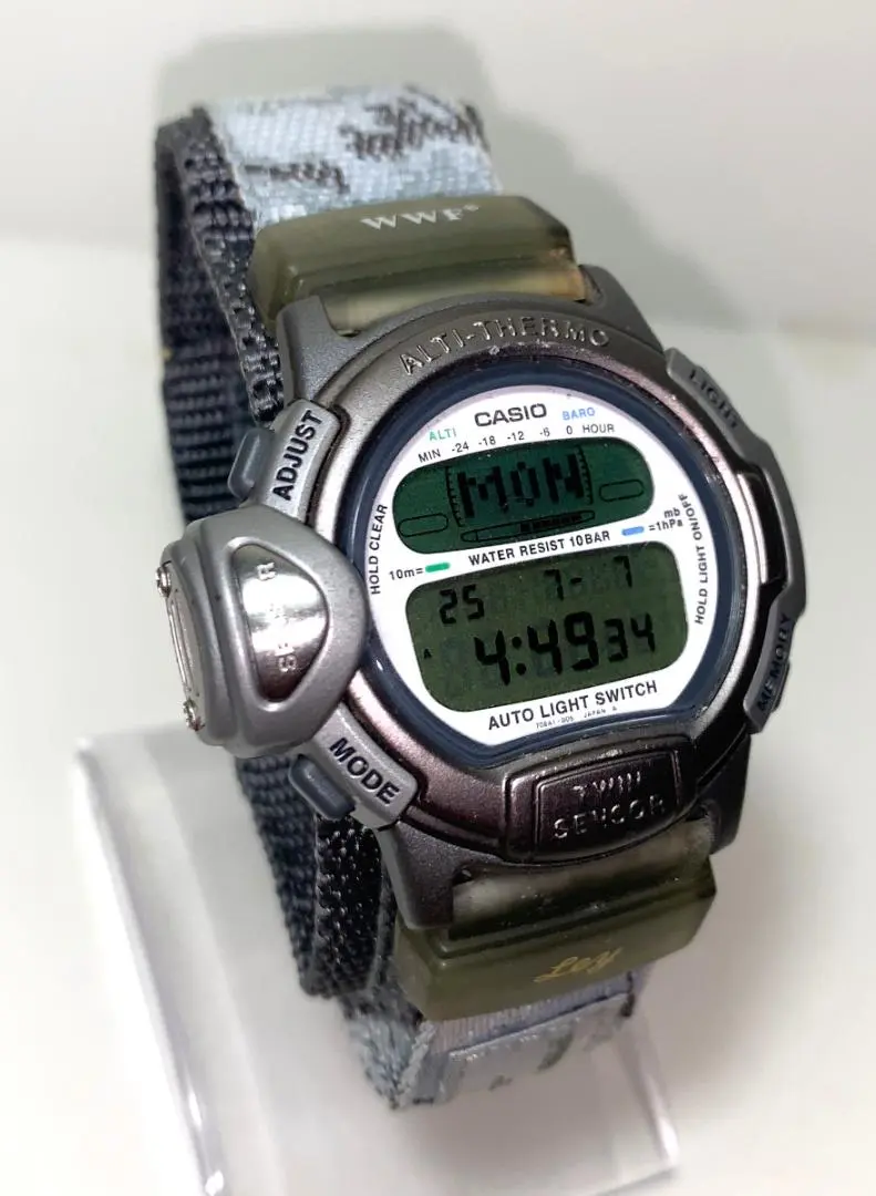 【未使用】CASIO【PRO TREK Ley】WWF コラボ Yahoo!オークション - CASIO PROTREK Ley PRL-10 WWF コラボ