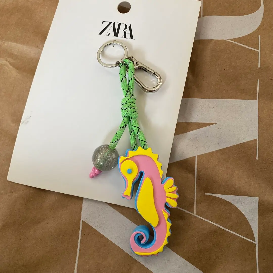 ZARA マルチチャーム 完売品 キーホルダー キーリング ザラ 完売品 ZARA マルチチャーム付きコインケースキーホルダー 新品