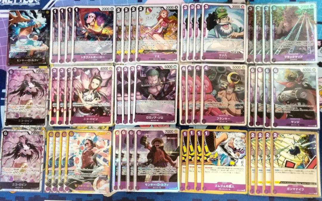 Thumbnail of Black and Purple Luffy Constructed Deck with Don!! Cards and Supplementary Parts, 100 Cards