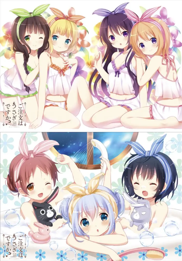 ご注文はうさぎですか？？ ごちうさお風呂セット チノ＆モカ Amazon.co.jp: ご注文はうさぎ か⁇ ごちうさお風呂セット チノ