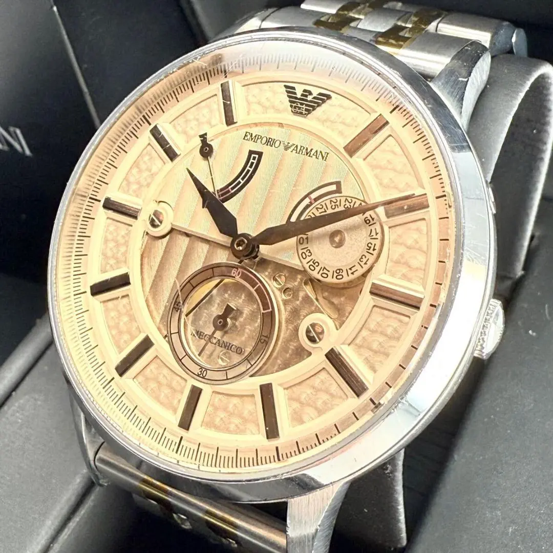 Emporio Armani MECCANICO 自動巻き時計 Amazon.co.jp: [エンポリオアルマーニ]EMPORIO ARMANI メンズ