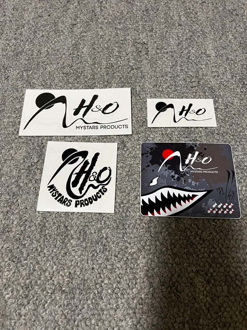 h&o サメステッカー　正規品　エイチアンドオー　ステッカー　セット H&O × LOCKFIELD EQUIPMENT HNTサメステッカー | outdoor MIL's