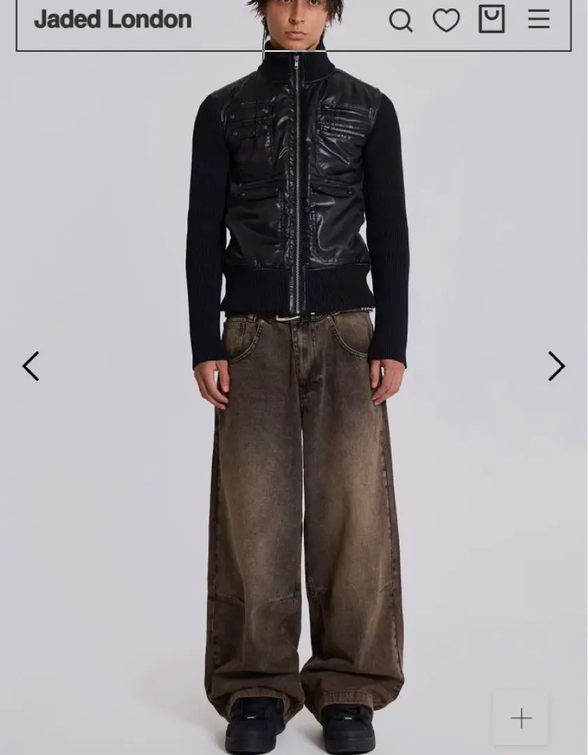 jaded london ブラウン ワイドデニム W30 バギーデニム 新品 2025年最新】jaded london デニム brownの人気アイテム - メルカリ