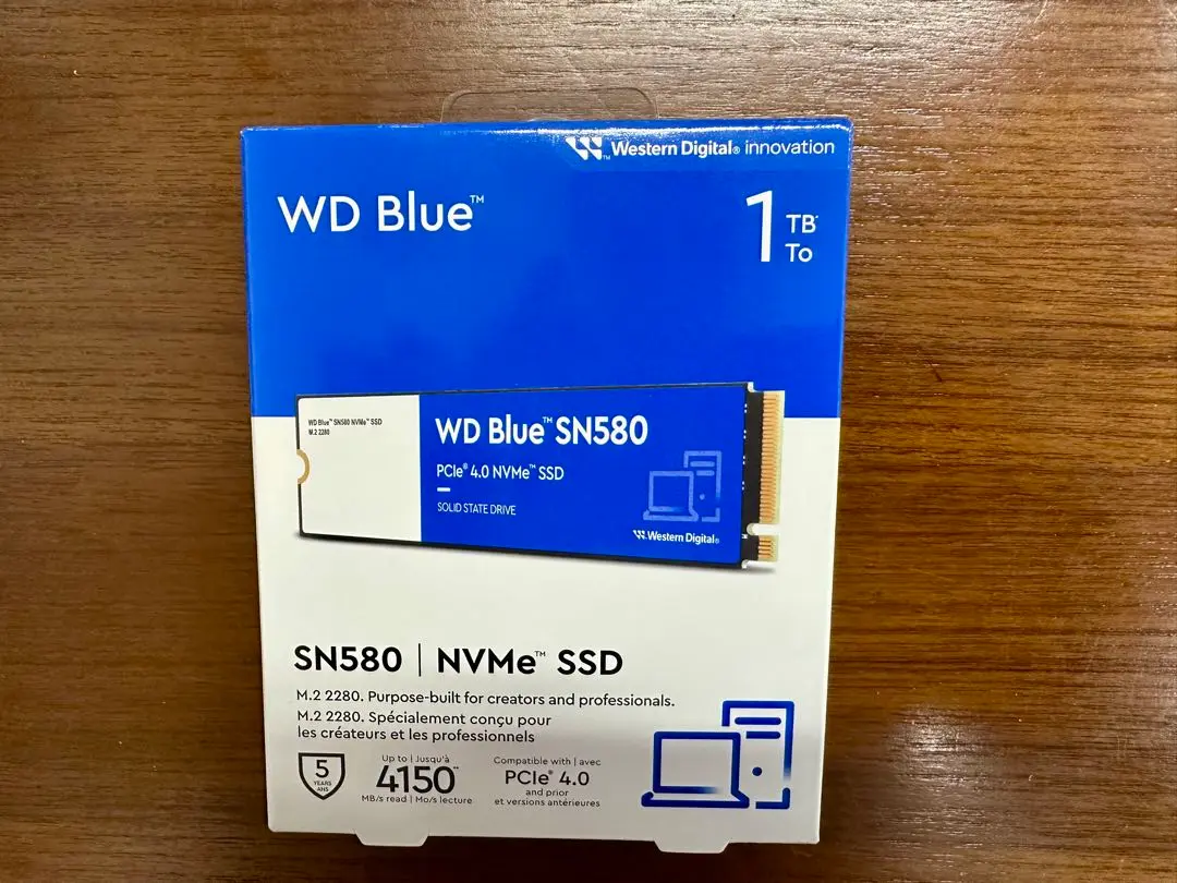【新品未開封】SN580 NVMe SSD WesternDigital「WD Blue SN580 NVMe SSD」発売を記念し、8月15