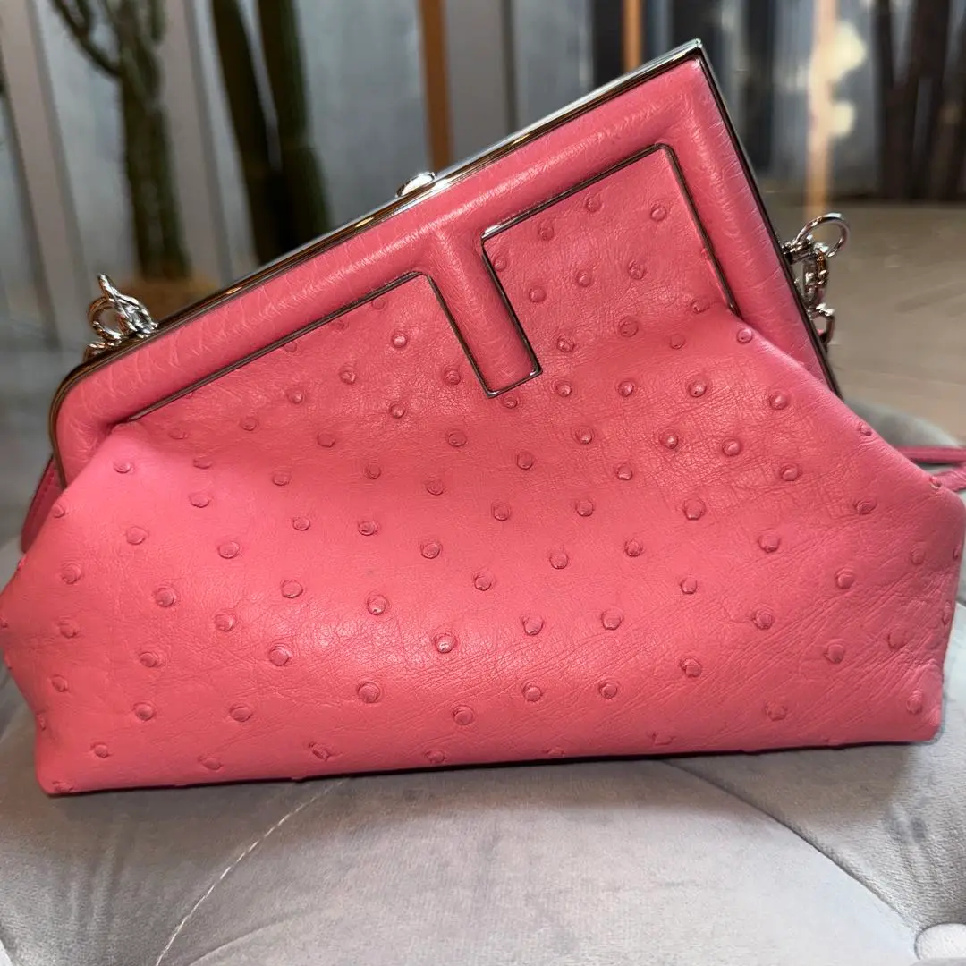 最安値！フェンディファーストfendiオーストリッチレザー ピンククラッチバッグ 2025年最新】fendi フェンディ オーストリッチの人気アイテム