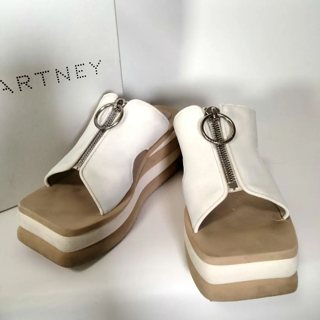 ☘️ 新品 ステラマッカートニー サンダル エスパドリーユ レース ホワイト☘️ 2025年最新】STELLA McCARTNEY カラー：ホワイト系 サンダルの