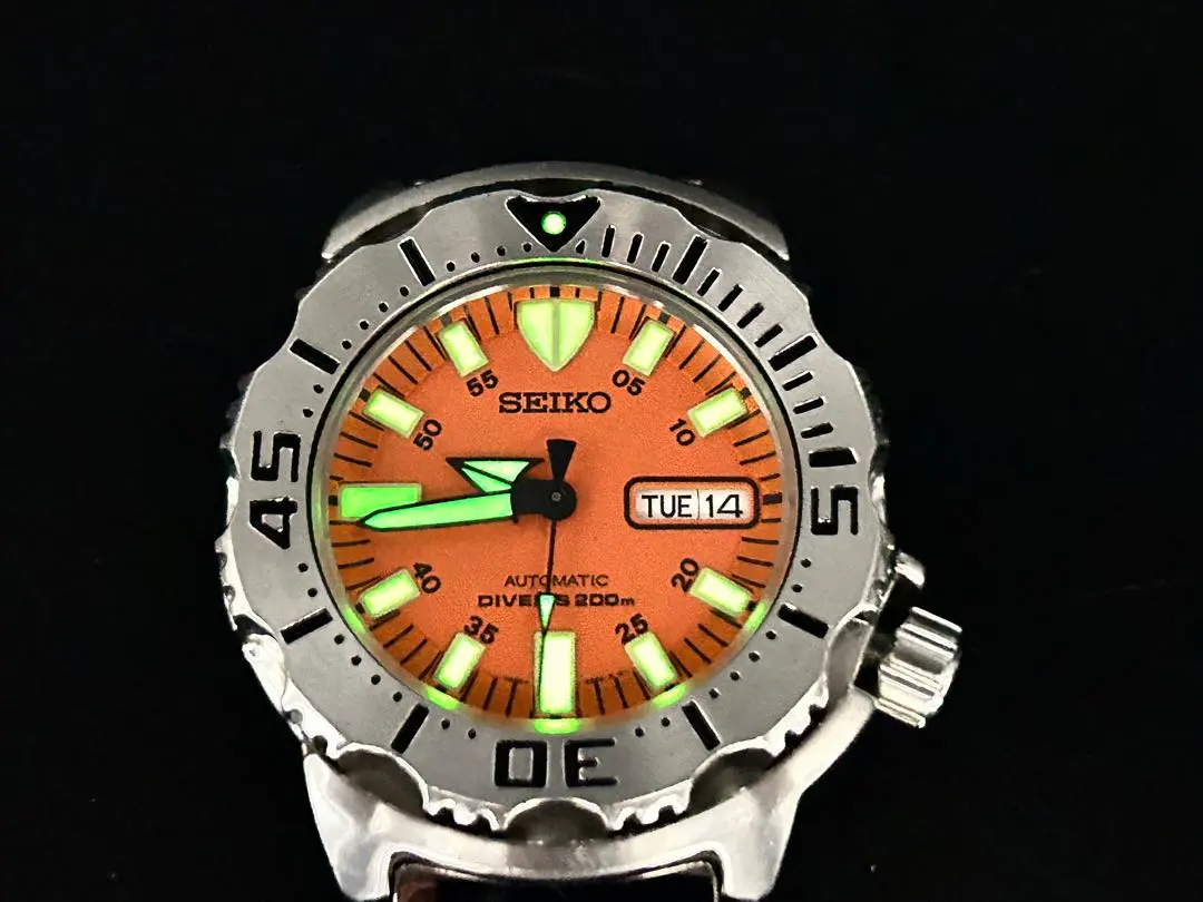 ⭐️セイコーモンスターダイバー.オートマ.ディデート.逆輸入品モデル⭐️分解掃除済み Yahoo!オークション -「セイコー オレンジモンスター」の落札