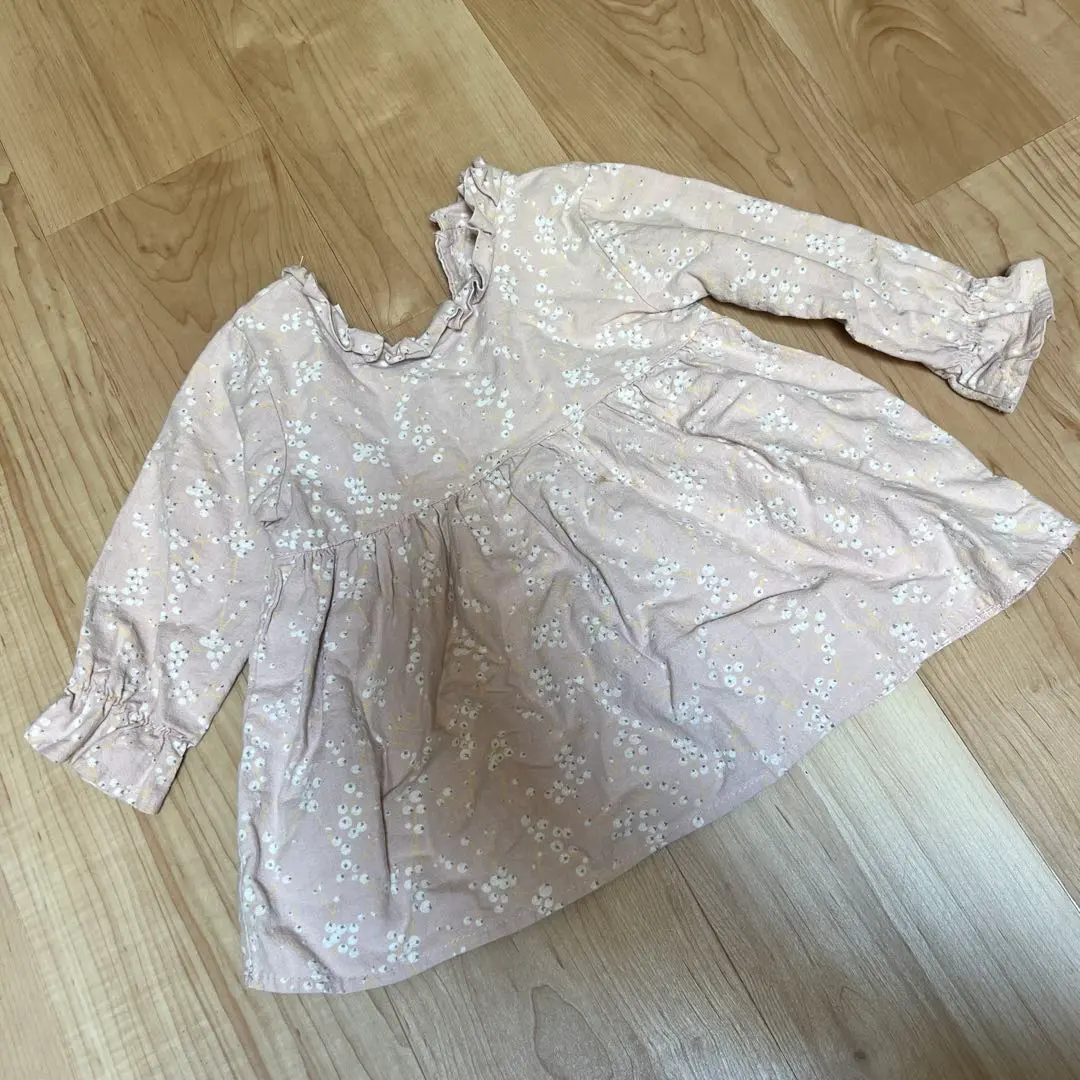 Thumbnail of Smoky Pink Floral Frill Shirt S 80