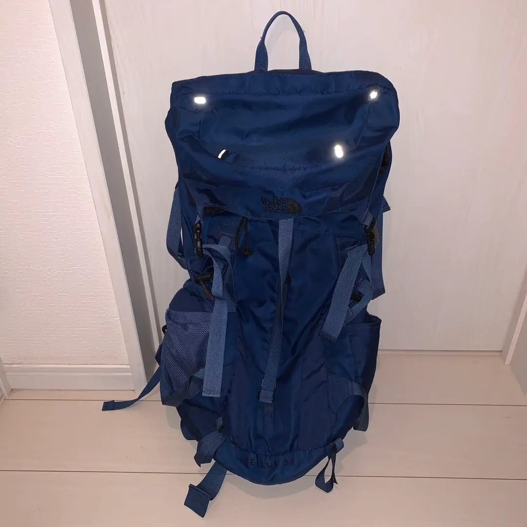 北面 Tellus 32 登山背包 附防雨罩 藍色 的縮圖