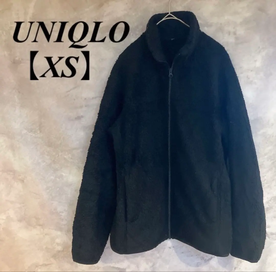 Thumbnail of UNIQLO ✨ [XS] Black Boa Fleece Jacket Half Zip Autumn/Winter
