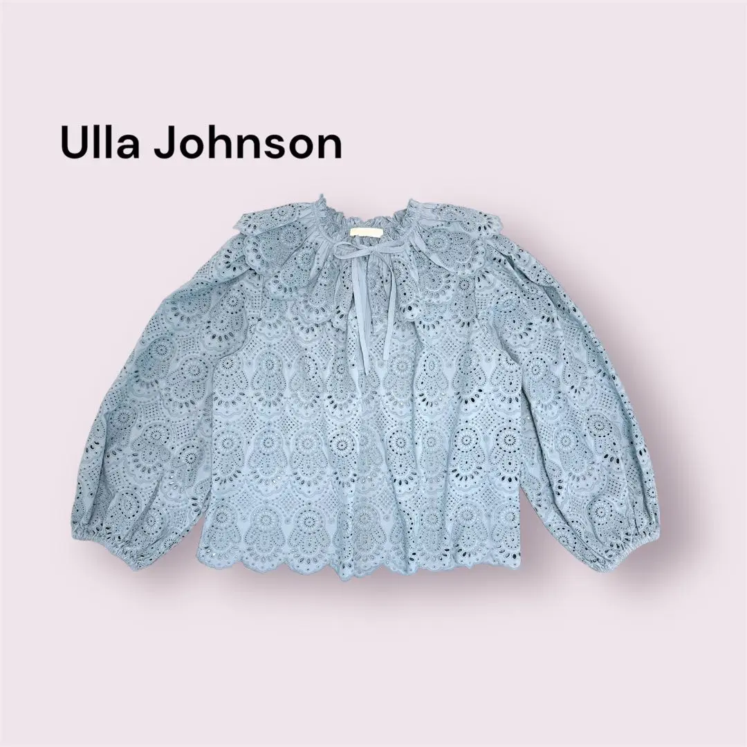 ULLA JOHNSON - ULLA JOHNSON ウラジョンソン カットワークレースブラウス ULLA JOHNSON ウラジョンソン カットワークレースブラウス