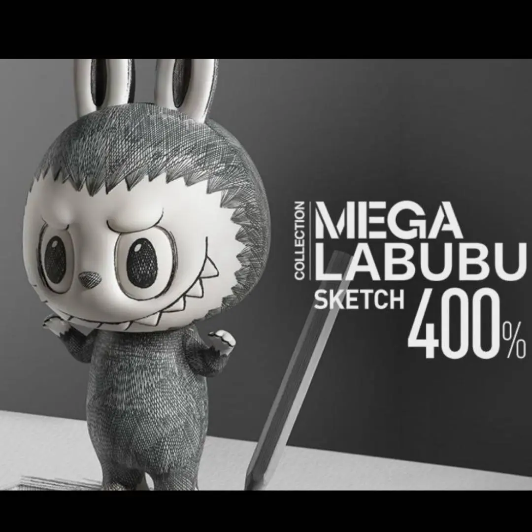 【新品】POP MART MEGA LABUBU Sketch【未開封】 POP MART THE MONSTERS MEGA LABUBU 400% Sketch popmart Action