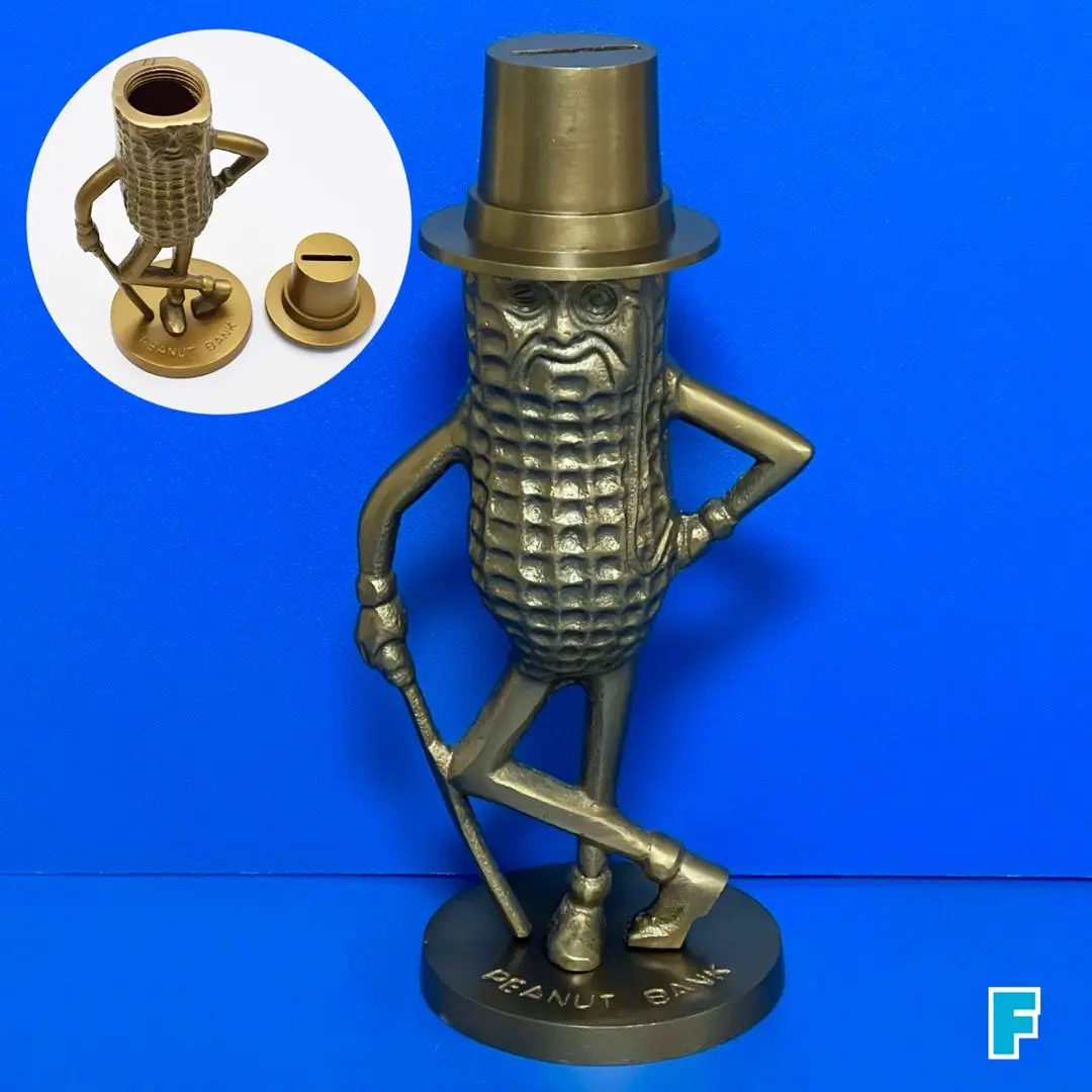 美品　未使用品　ミスターピーナッツ　陶器製　貯金箱　Mrピーナッツ　ロカビリー 3cd35a5045eccbbff00fc89d43b9df