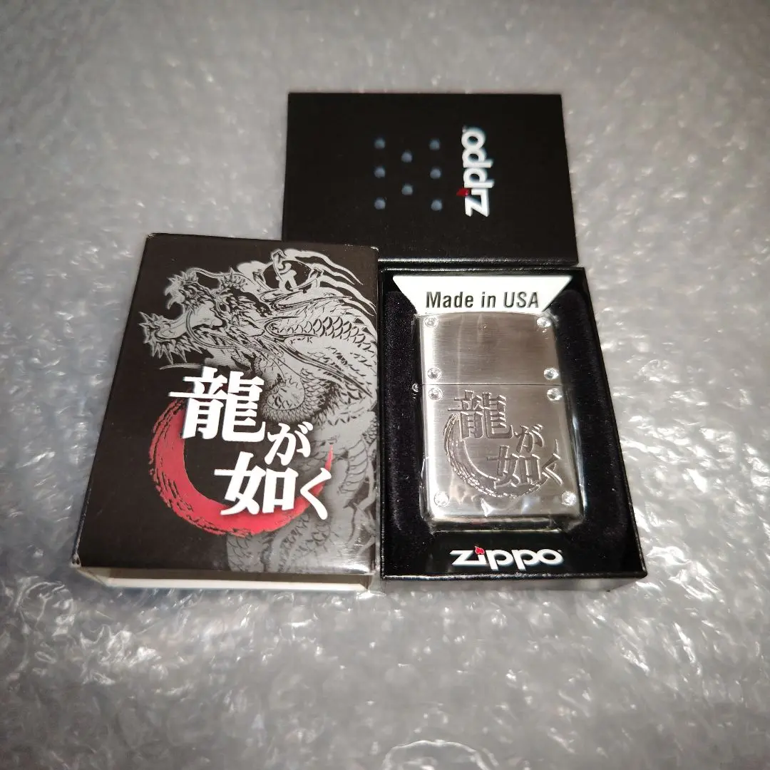 ZIPPO 真島吾郎 龍が如く8 外伝　ジッポ ZIPPO ライター 龍が如く8外伝 真島吾郎刺青 ジッポ 両面加工