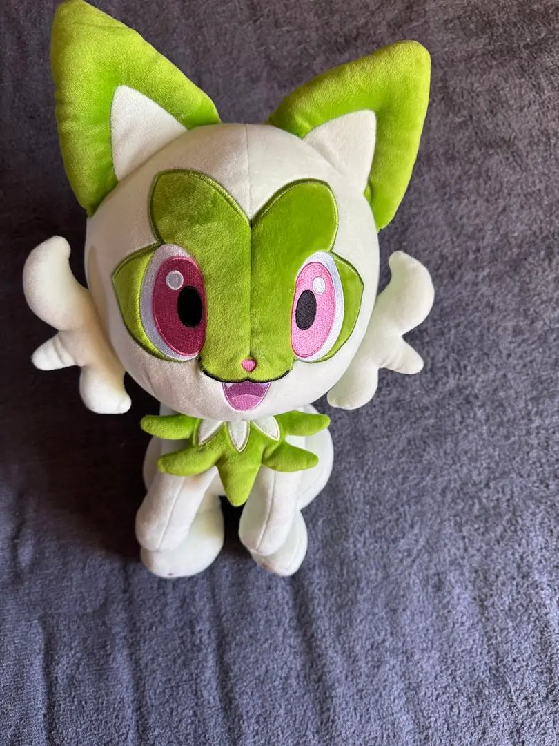 ポケモン　ニャオハ　ぽてはぐぬいぐるみクッション　タグ付き 171237745_o1.jpg?