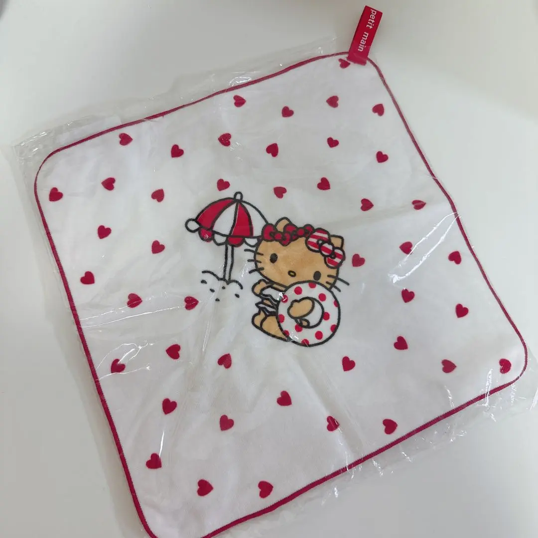 Thumbnail of petit main Petit Main Sunburnt Kitty Towel Handkerchief Kitty