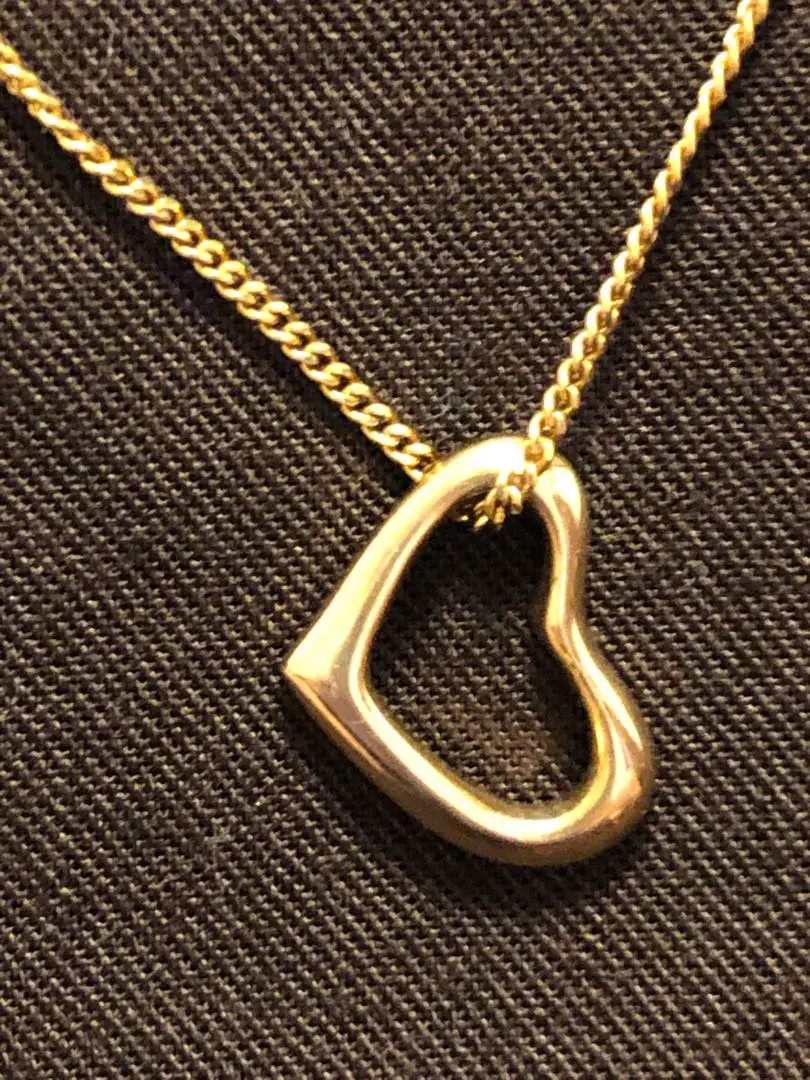 Thumbnail of Heart K18 GP Gold Chain Necklace