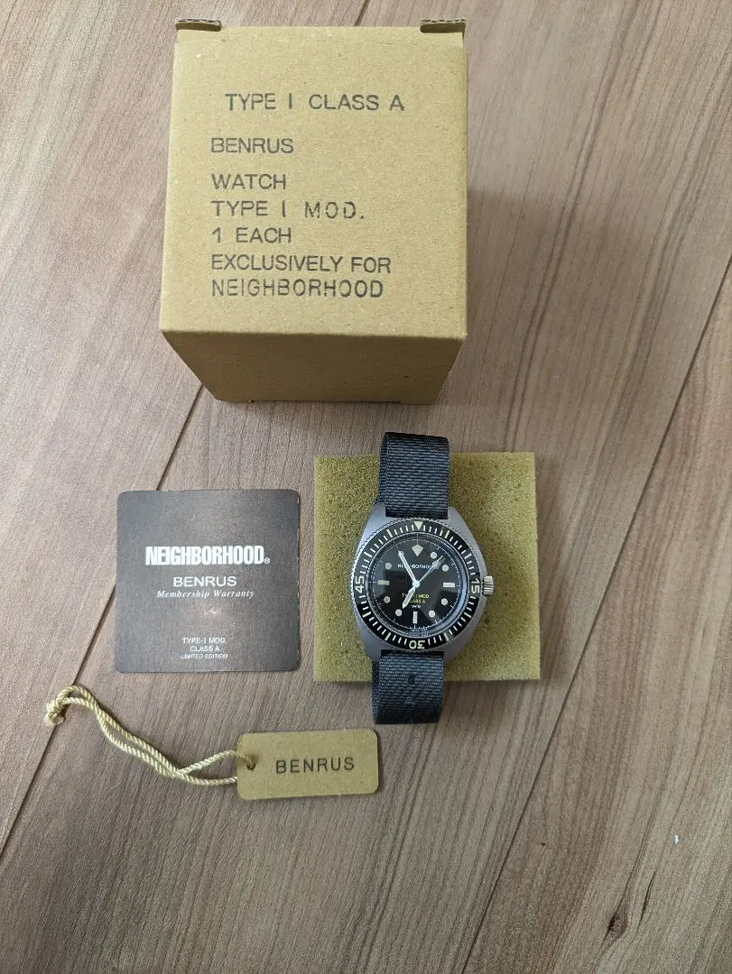 BENRUS NEIGHBORHOOD クォーツ 腕時計 箱付き BENRUS NEIGHBORHOOD クォーツ 腕時計 箱付き