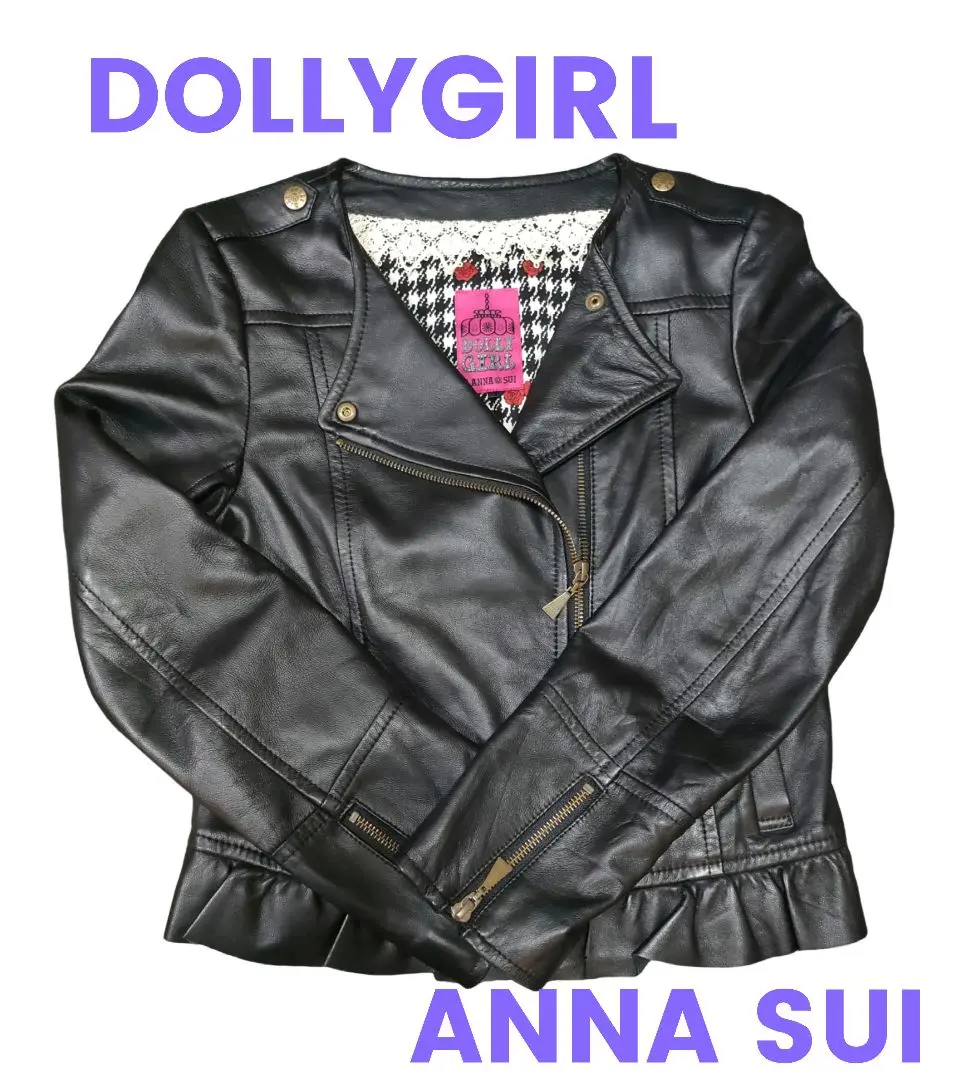 アナスイ　ANNA SUI レザージャケット　y2k dolly girl アナスイ ANNA SUI レザージャケット y2k dolly girl - メルカリ