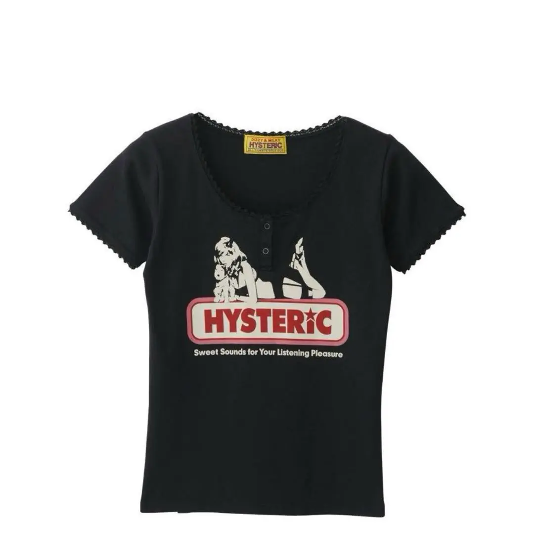 新品 HYSTERIC GLAMOUR SWEET SOUNDS チビTシャツ白 SWEET SOUNDS チビTシャツ（Tシャツ/カットソー）｜HYSTERIC