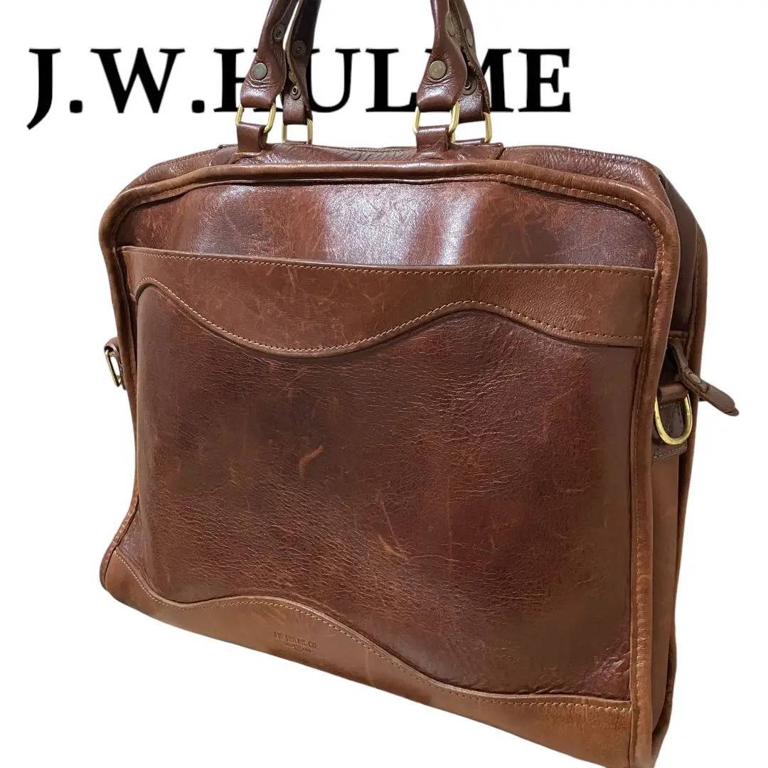 入手困難✨ JWホルム ボストンバッグ 2way キャンバス レザー ベージュ 入手困難✨ JWホルム ボストンバッグ 2way キャンバス レザー