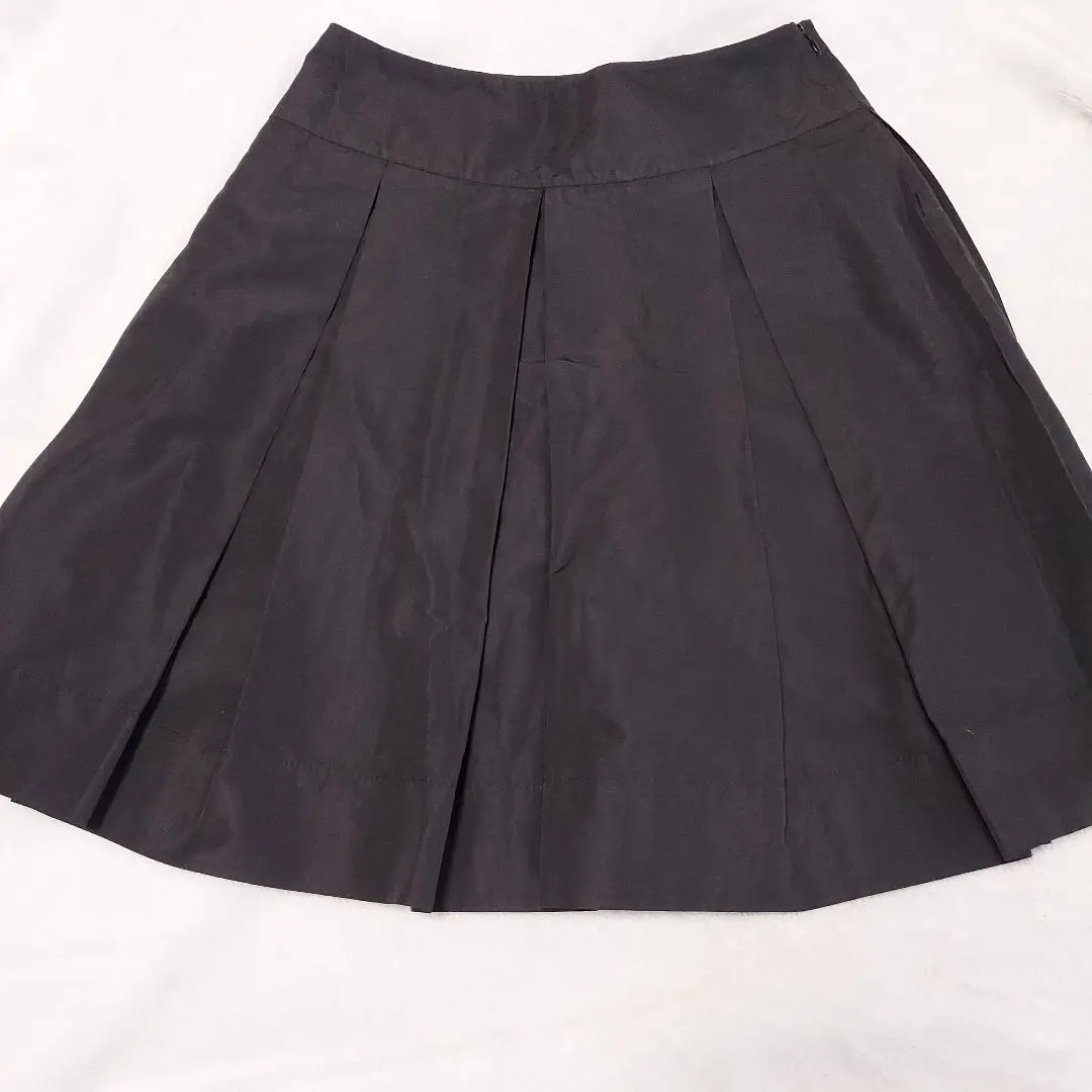 Thumbnail of ♥️ PRADA black pleated skirt, knee-length