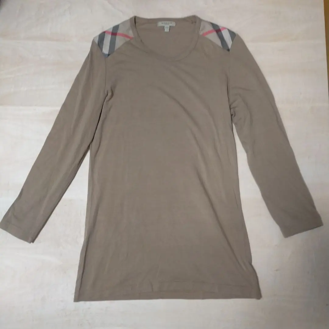 Thumbnail of Y2K round neck Nova Check long-sleeved cut and sew