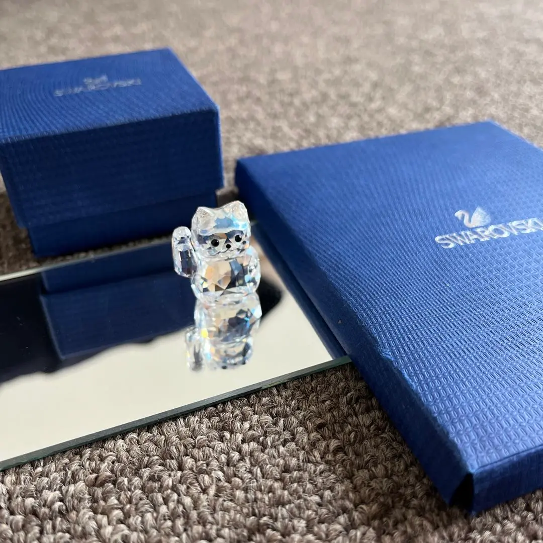 SWAROVSKI スワロフスキー 招き猫 ラッキーキャット 1071038