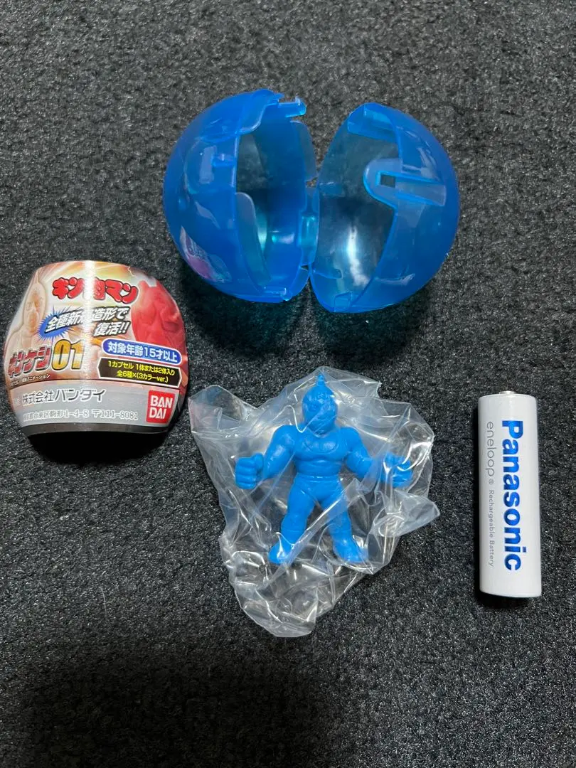 Thumbnail of Kinnikuman Kinkeshi 01 Kinkeshi Kinnikuman Blue Ver. Bandai Gacha