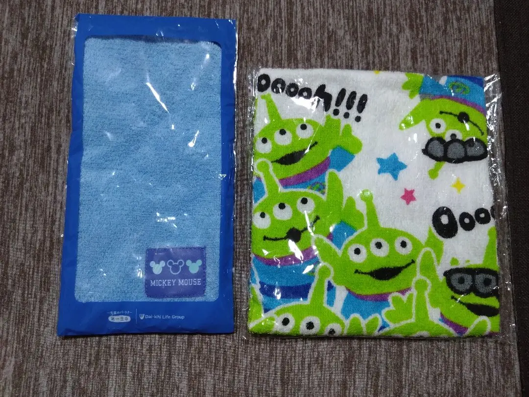 Thumbnail of Mickey Mouse towel, Toy Story Alien towel