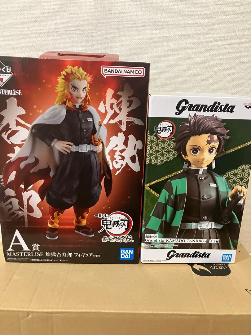バンダイ MASTERLISE 冨岡義勇 煉獄杏寿郎 フィギュアセット 鬼滅の刃 一番くじ フィギュア 煉獄杏寿郎 冨岡義勇 マスター
