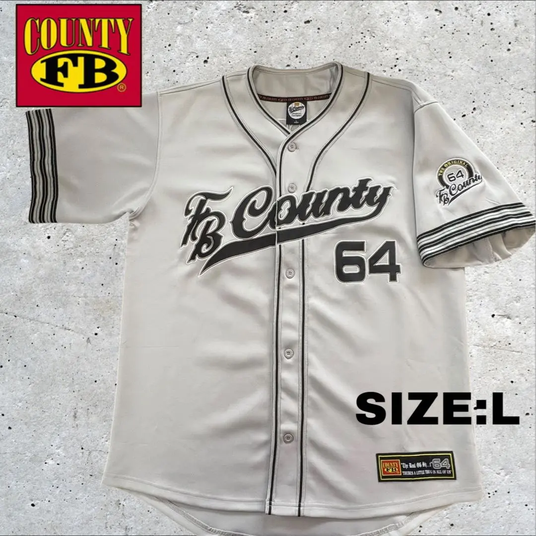 90s FBcounty ベースボールシャツ デッドストック 2XLチカーノ 90s FBcounty ベースボールシャツ デッドストック 2XLチカーノ