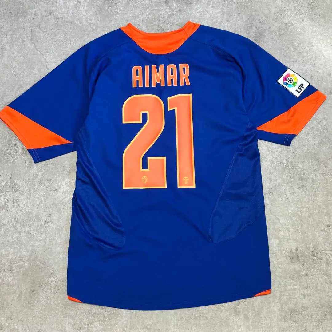 【バレンシアCF】希少05-06期アイマール21番レプリカ長袖ユニフォーム NIKE バレンシア 05/06 ユニフォーム ホーム 半袖 #21