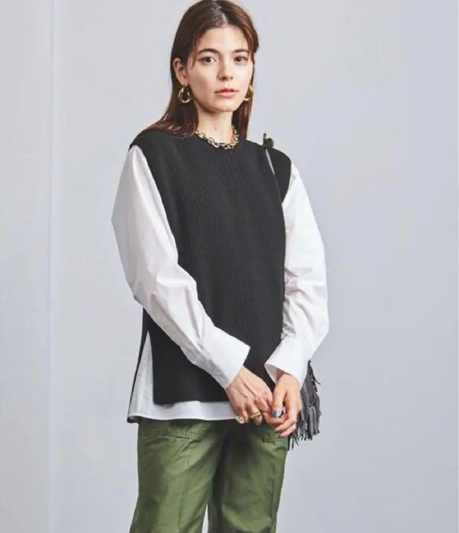 タグ付き未使用 マルゥユナイテッドアローズ アゼ ニットベスト 白 ノースリーブ 2025年最新】MARW UNITED ARROWS ニットベストの人気アイテム